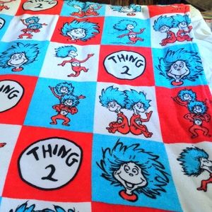Dr. Suess Thing 1 and Thing 2 blanket